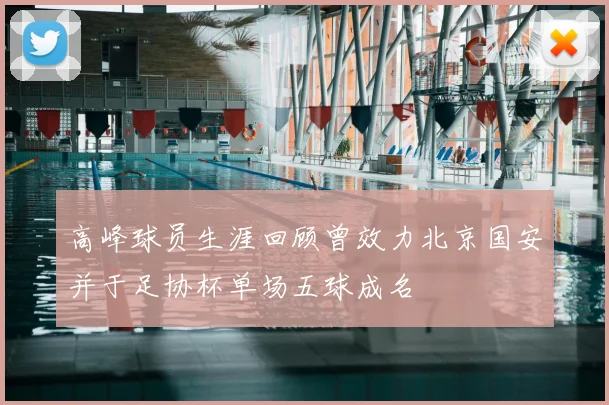 高峰球员生涯回顾曾效力北京国安并于足协杯单场五球成名